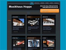 Tablet Screenshot of musikhaus-hoppe.com
